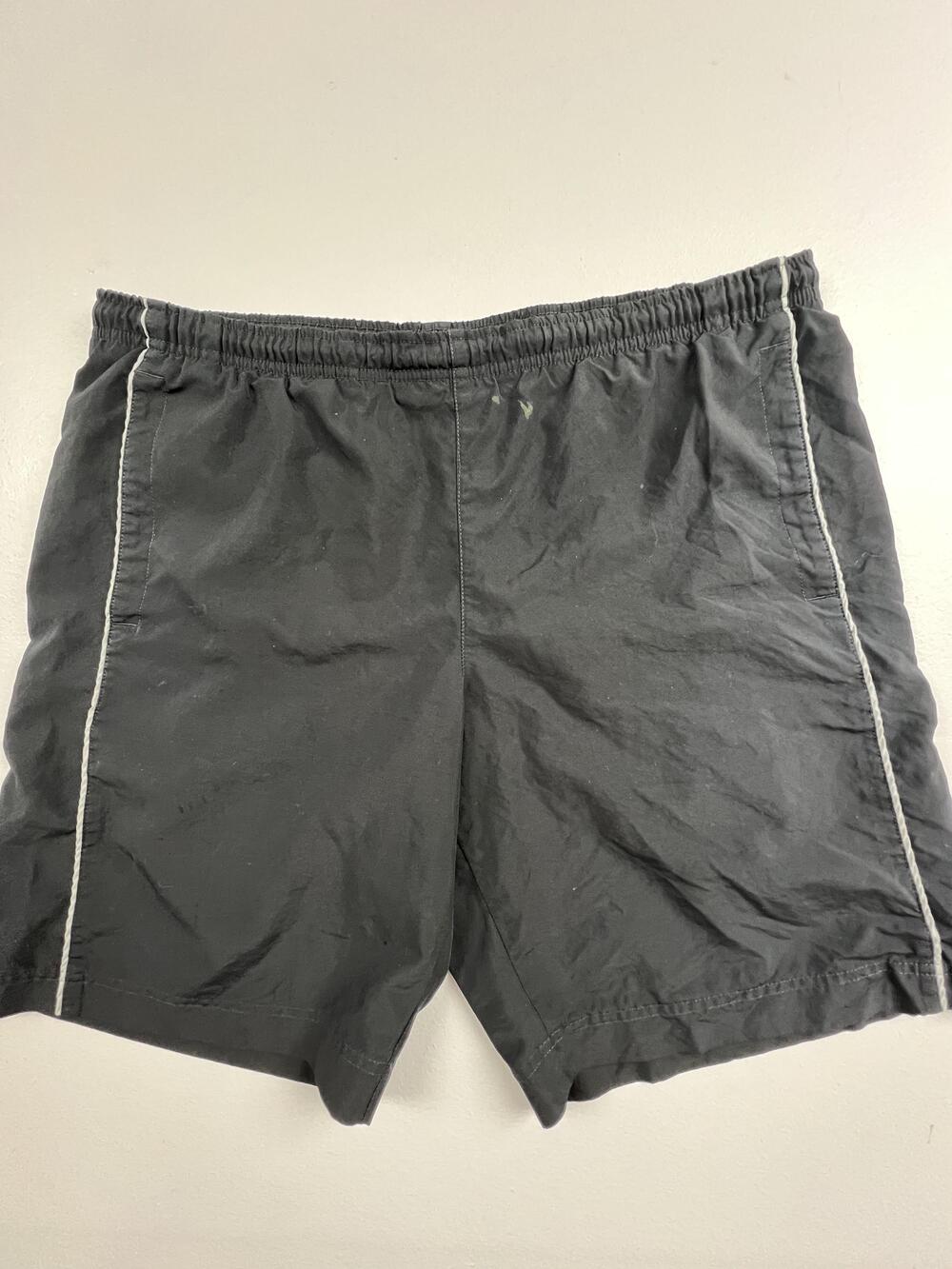 Nike Shorts Mens Medium Black Piping Microfiber Athletic Running Gym Training